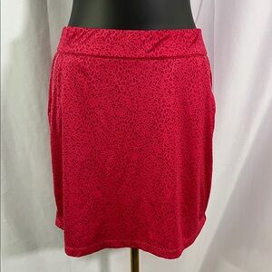 Dunning Dahlia Pink Animal Print Fallow Ventilated Performance 17" Golf Skort